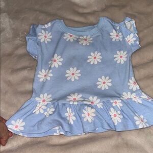 Blue Floral Baby Dress